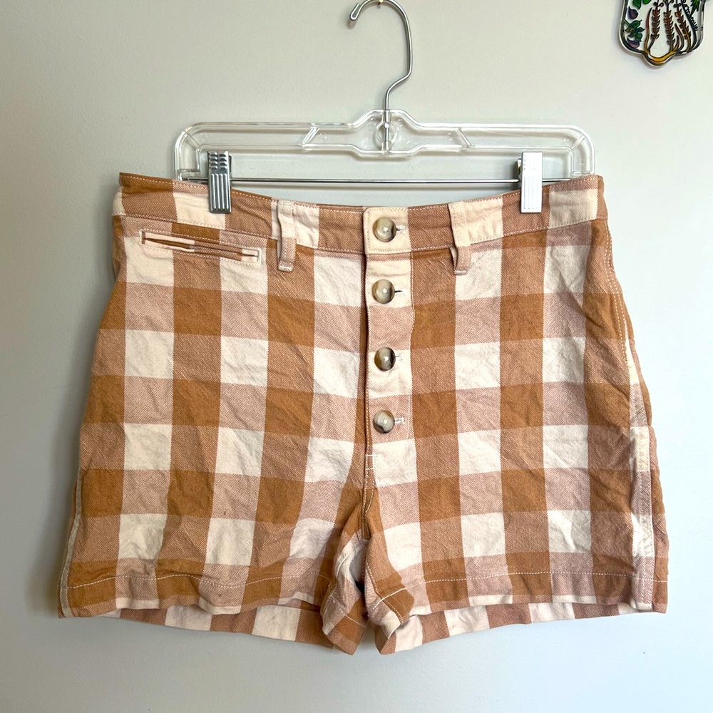 Madewell size M gingham shorts